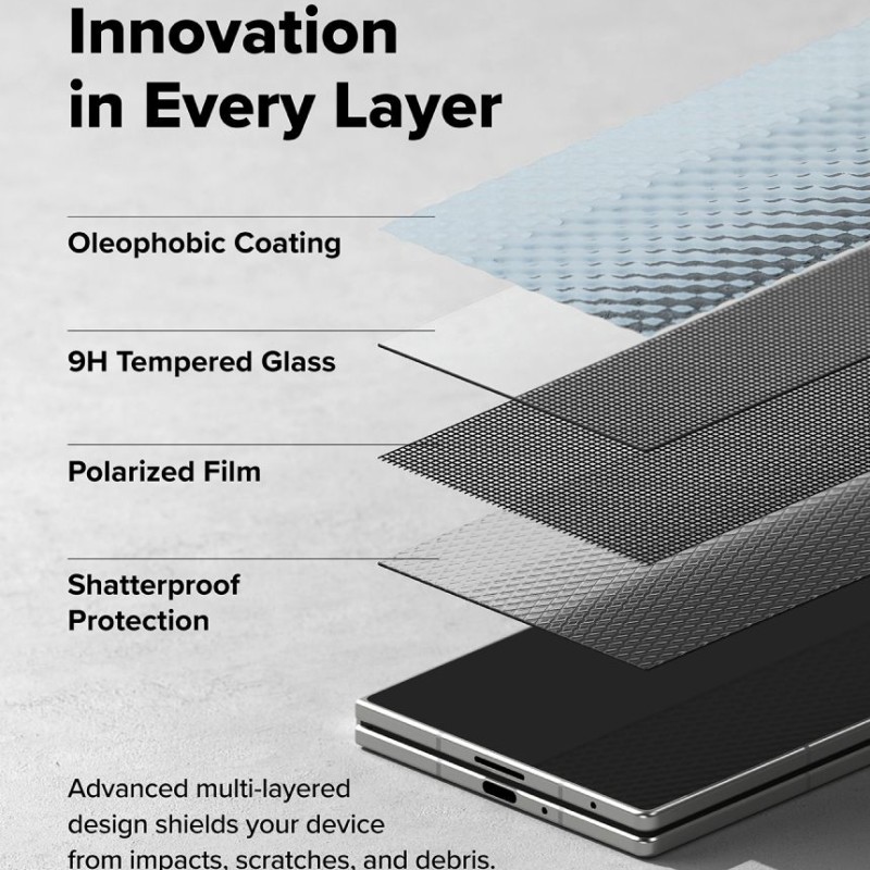 Ringke Easy Slide Privacy 360 – комплект закалено стъкло за Samsung Galaxy Z Fold 8 Ultra (2 броя) Ringke Easy Slide Privacy 360 – комплект закалено стъкло за Samsung Galaxy Z Fold 8 Ultra (2 броя)
