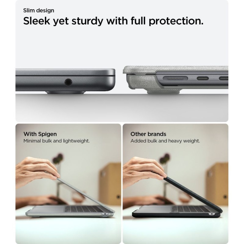 Spigen Urban Fit за MacBook Air 13 M2–M5 (2023–2026) Heather Grey - Spigen Urban Fit за MacBook Air 13 M2–M5 (2023–2026) Heather Grey - 8800337240955-ACS10974