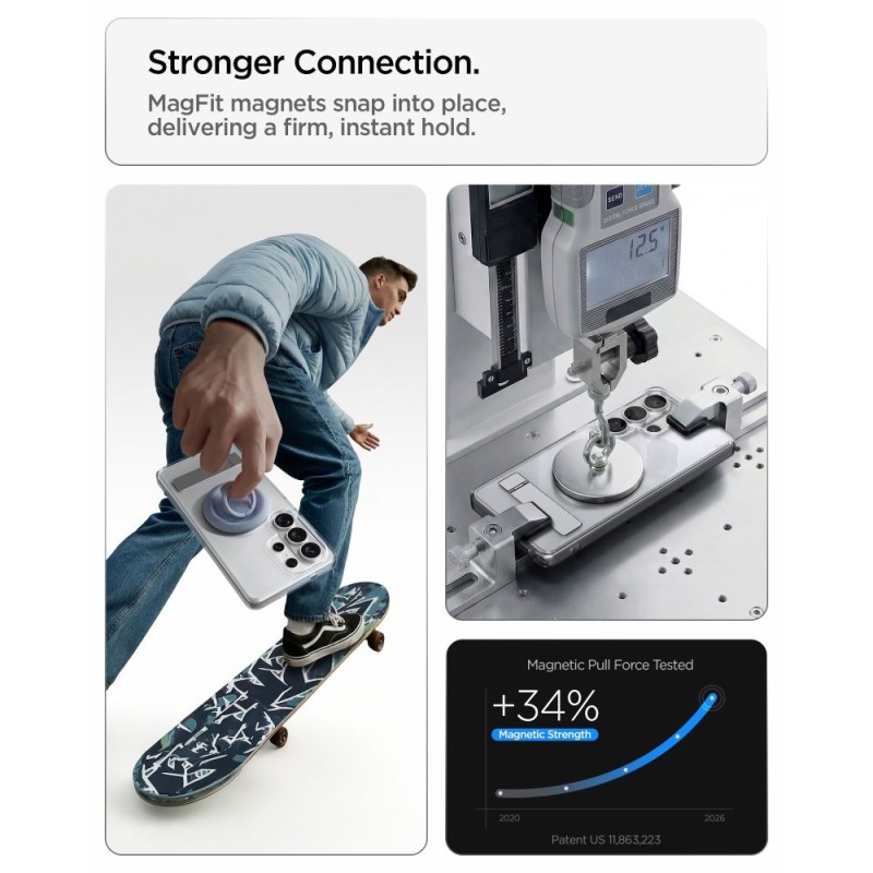 Spigen Ultra Hybrid „S“ MagSafe за Galaxy S26 Ultra (Clear/White) - Spigen Ultra Hybrid „S“ MagSafe за Galaxy S26 Ultra (Clear/White) - 8800337241532-ACS11032