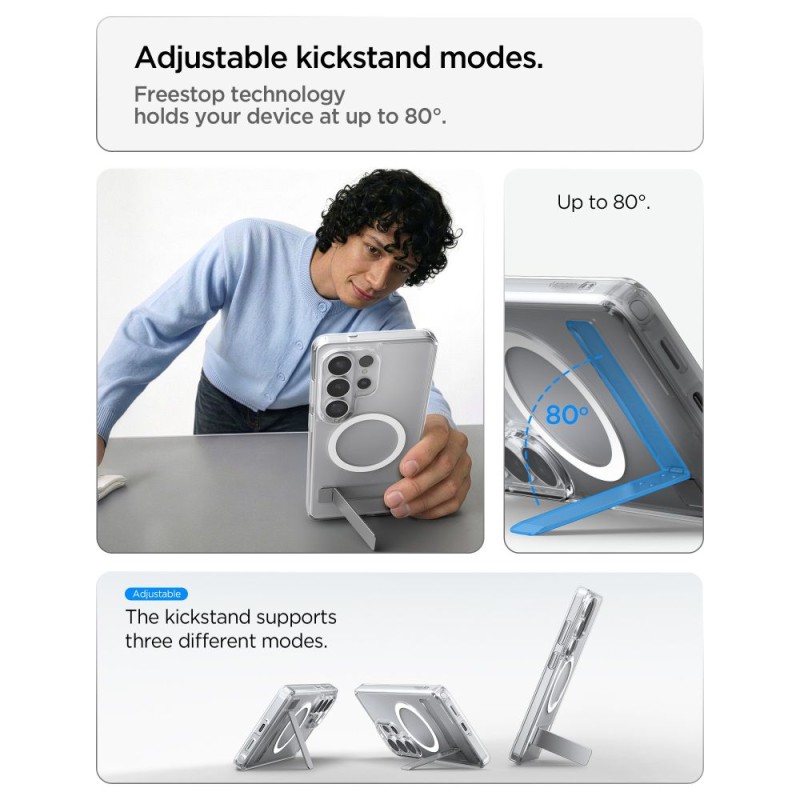 Spigen Ultra Hybrid „S“ MagSafe за Galaxy S26 Ultra (Clear/White) - Spigen Ultra Hybrid „S“ MagSafe за Galaxy S26 Ultra (Clear/White) - 8800337241532-ACS11032
