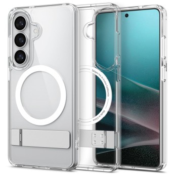 Spigen Ultra Hybrid „S” MagSafe за Galaxy S26 прозрачно/бяло (SKU 8800337241822-ACS11061)