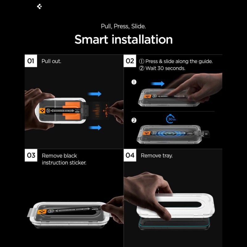 Spigen Glas.tR EZ Fit Pro AC анти-рефлективно закалено стъкло 2 бр. за Samsung Galaxy S26 Ultra Ultra Clear (SKU: 8800337241907-AGL11069) - Spigen Glas.tR EZ Fit Pro AC анти-рефлективно закалено стъкло 2 бр. за Samsung Galaxy S26 Ultra Ultra Clear (SKU: 8800337241907-AGL11069) - 8800337241907-AGL11069