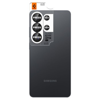 Spigen Optik Pro HD Glas.tR „EZ Fit” защита за камера 2-пак за Samsung Galaxy S26 Ultra (черна)