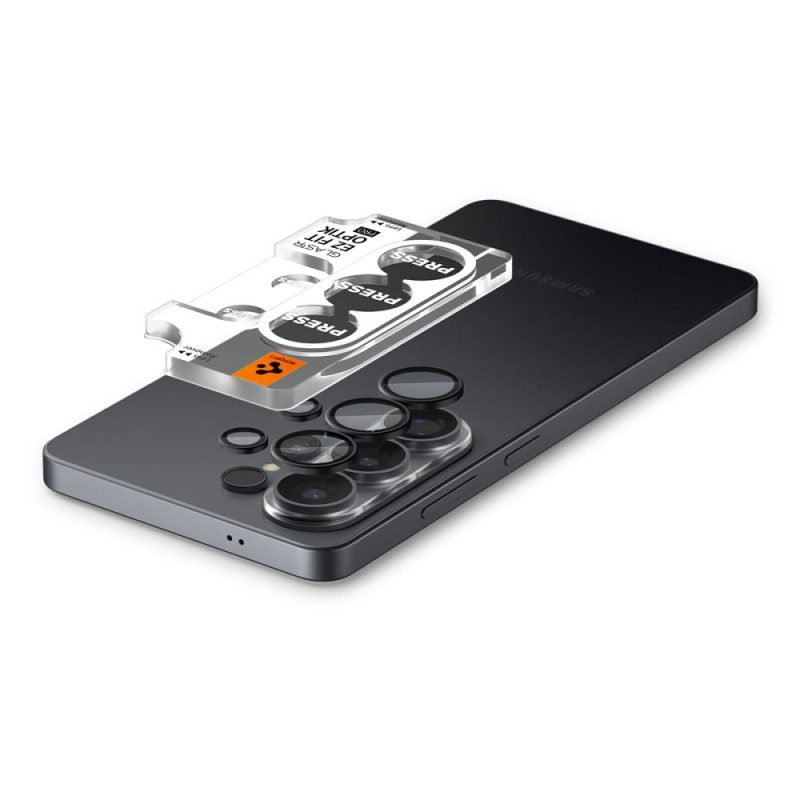 Spigen Optik Pro HD Glas.tR „EZ Fit” защита за камера 2-пак за Samsung Galaxy S26 Ultra (черна) - 8800337241976-AGL11076