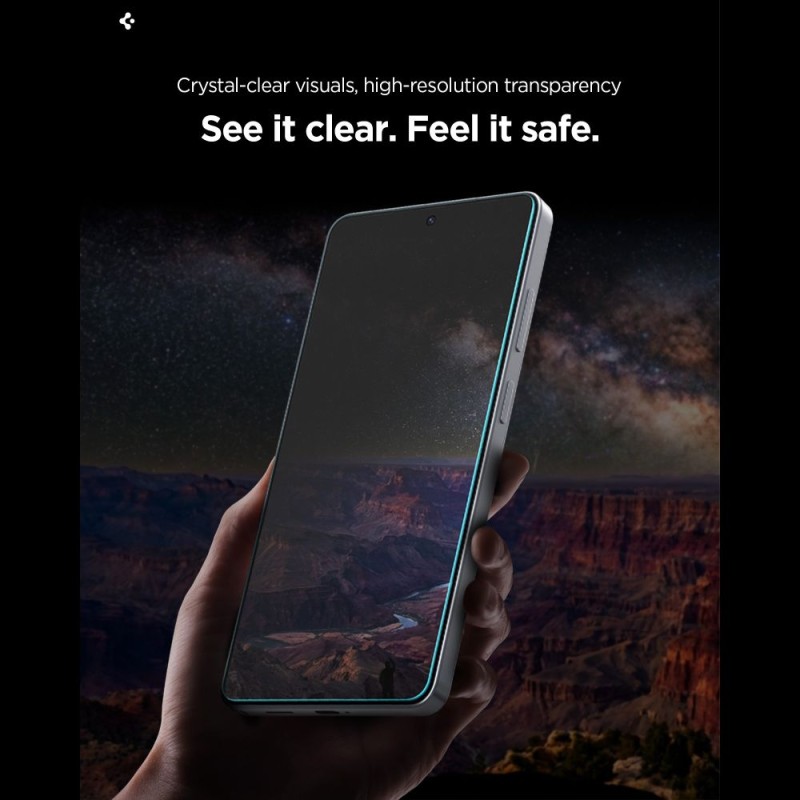 Spigen Glas.tR EZ Fit Pro AC HD Privacy – предпазно стъкло с поверителност, 2 броя за Samsung Galaxy S26+ Plus (SKU 8800337242065-AGL11085) - 8800337242065-AGL11085
