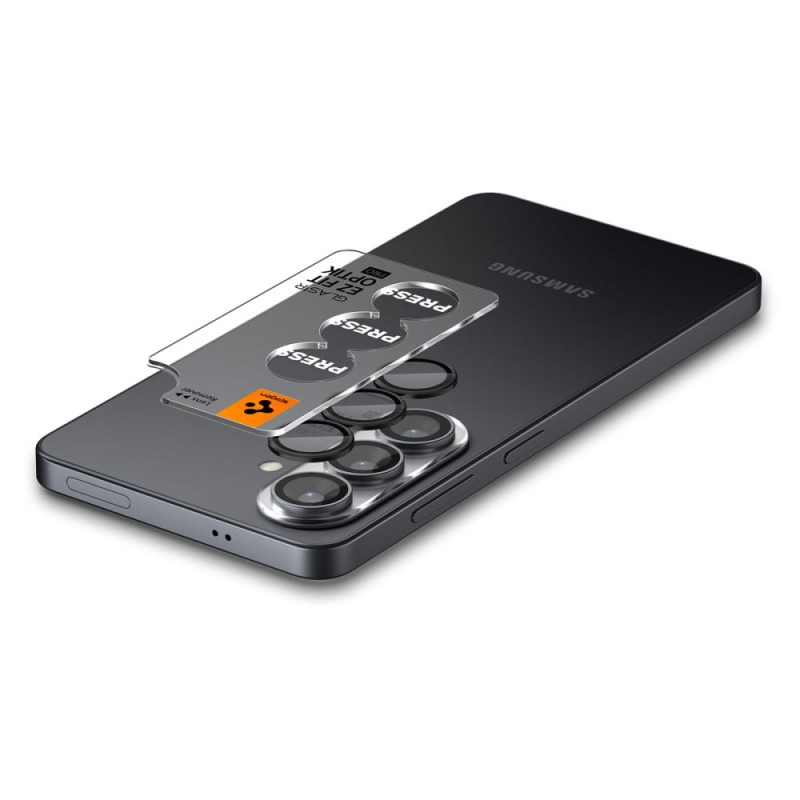 Spigen Optik Pro HD Glas.tR EZ Fit защита за камера с 9H закалено стъкло (2 бр.) за Samsung Galaxy S26+ Plus, черна - 8800337242096-AGL11088