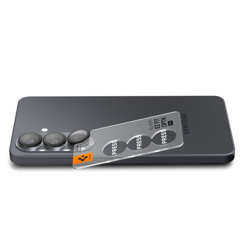Spigen Optik Pro HD Glas.tR EZ Fit защита за камера с 9H закалено стъкло (2 бр.) за Samsung Galaxy S26+ Plus, черна - 8800337242096-AGL11088