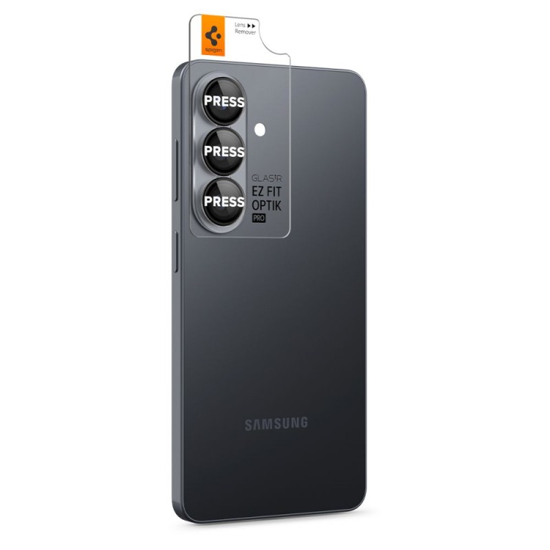 Spigen Optik Pro HD Glas.tR EZ Fit защита за камера с 9H закалено стъкло (2 бр.) за Samsung Galaxy S26+ Plus, черна - 8800337242096-AGL11088