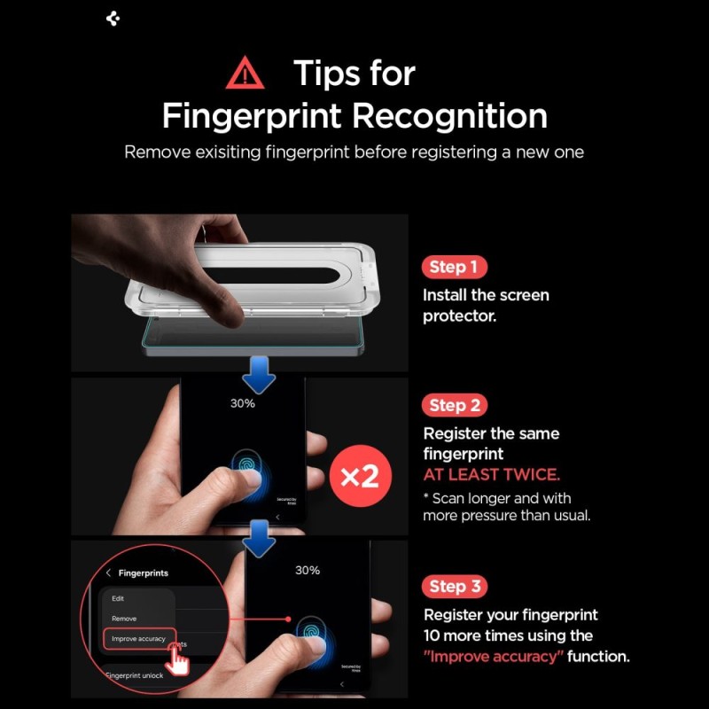 Spigen Glas.tR EZ Fit Pro Anti Reflection (Anti-Reflex) 2x за Samsung Galaxy S26, прозрачно антибликовo стъкло, модел AGL11092, SKU 8800337242133-AGL11092 - 8800337242133-AGL11092