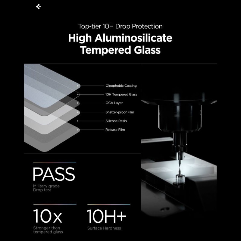 Spigen Glas.tR „EZ Fit Pro AC” HD закалено стъкло 10H+ за Samsung Galaxy S26 (прозрачно) - Spigen Glas.tR „EZ Fit Pro AC” HD закалено стъкло 10H+ за Samsung Galaxy S26 (прозрачно) - 8800337242188-AGL11097