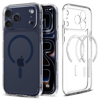 Spigen Ultra Hybrid MagSafe за iPhone 17 Pro Max (Clear/Deep Blue)