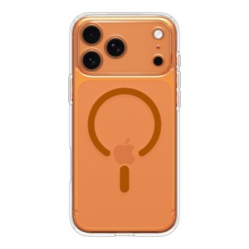 Spigen Ultra Hybrid Magsafe за iPhone 17 Pro Max, прозрачно/оранжево (ACS11109)