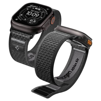 Spigen Athlex Air 2 лента за Apple Watch 8/9/10/11/SE/Ultra (44/45/46/49 мм) Active Black/Grey