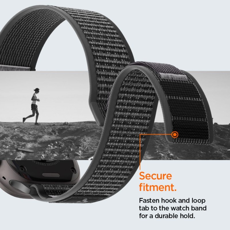Spigen Athlex Air 2 лента за Apple Watch 8/9/10/11/SE/Ultra (44/45/46/49 мм) Active Black/Grey - Spigen Athlex Air 2 лента за Apple Watch 8/9/10/11/SE/Ultra (44/45/46/49 мм) Active Black/Grey - 8800337242454-AMP11113
