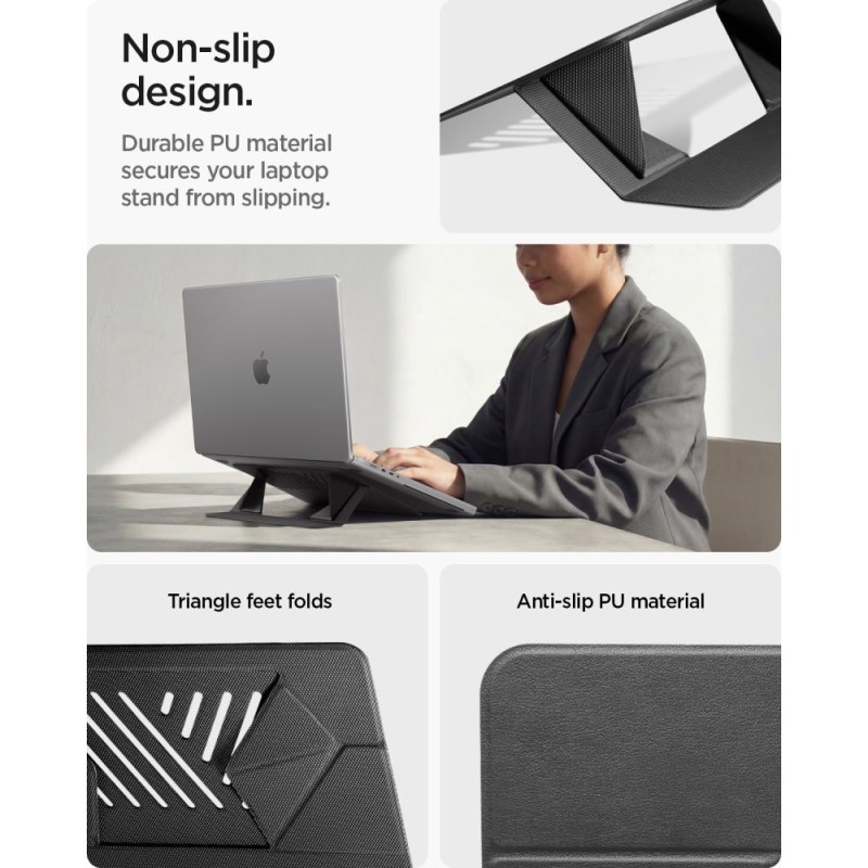 Spigen LD201-S6 SlimFold поставка за лаптоп Space Grey - Spigen LD201-S6 SlimFold поставка за лаптоп Space Grey - 8800337242478-AMP11115