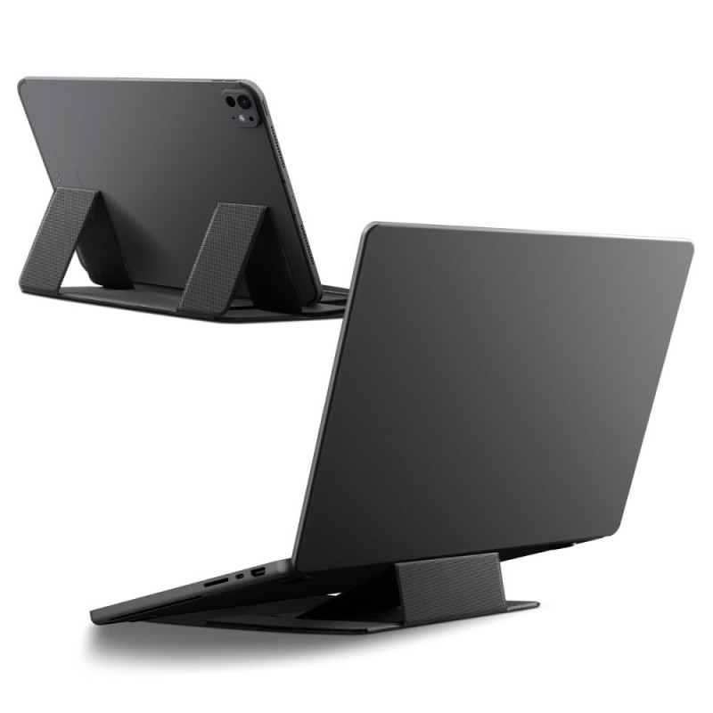 Spigen LD201-S8 SlimFold стойка за лаптоп и таблет Space Grey - Spigen LD201-S8 SlimFold стойка за лаптоп и таблет Space Grey - 8800337242492-AMP11117