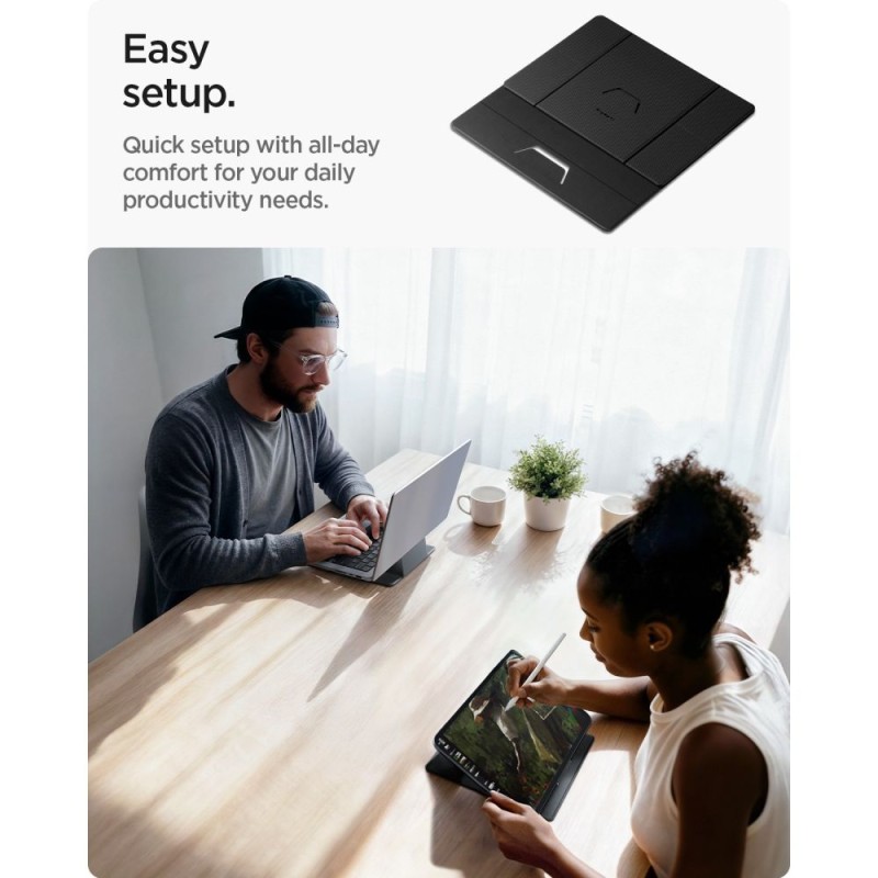 Spigen LD201-S8 SlimFold стойка за лаптоп и таблет Space Grey - Spigen LD201-S8 SlimFold стойка за лаптоп и таблет Space Grey - 8800337242492-AMP11117