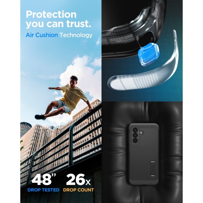 SPIGEN TOUGH ARMOR за Samsung Galaxy A57 5G (черен) - SPIGEN TOUGH ARMOR за Samsung Galaxy A57 5G (черен) - 8800337242577-ACS11125