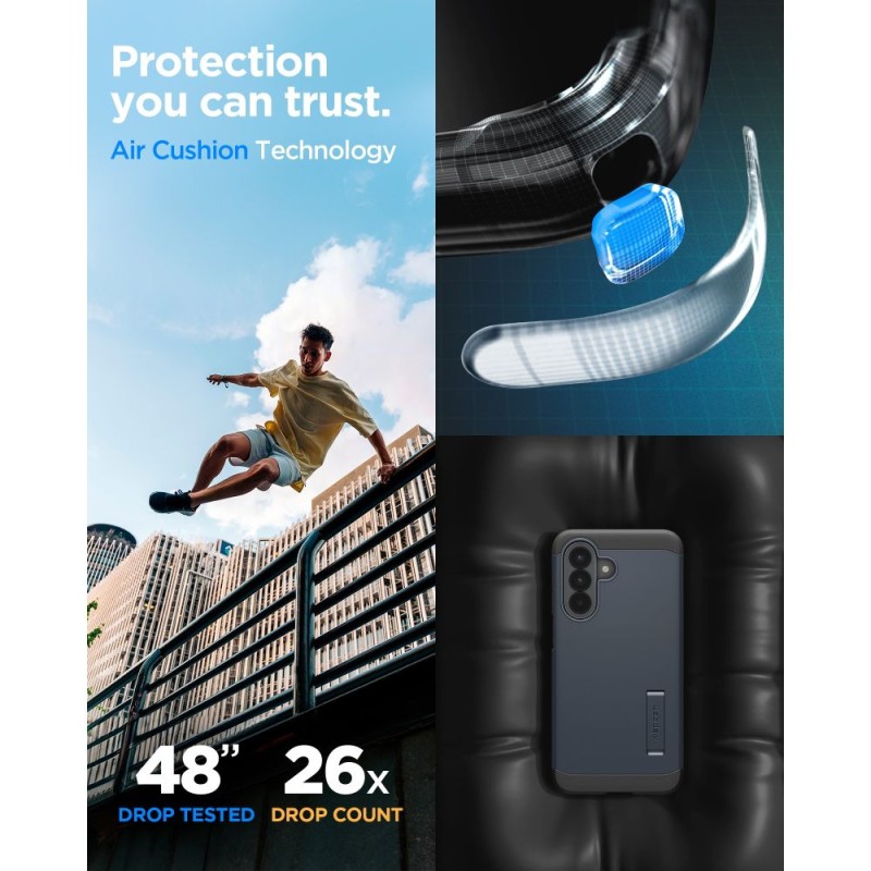 SPIGEN TOUGH ARMOR за Samsung Galaxy A57 5G Metal Slate (ACS11126) - SPIGEN TOUGH ARMOR за Samsung Galaxy A57 5G Metal Slate (ACS11126) - 8800337242584-ACS11126