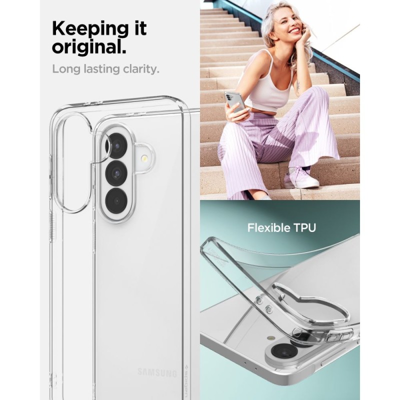 Spigen Liquid Crystal Galaxy A37 5G Crystal Clear (прозрачен TPU) - 8800337242645-ACS11132