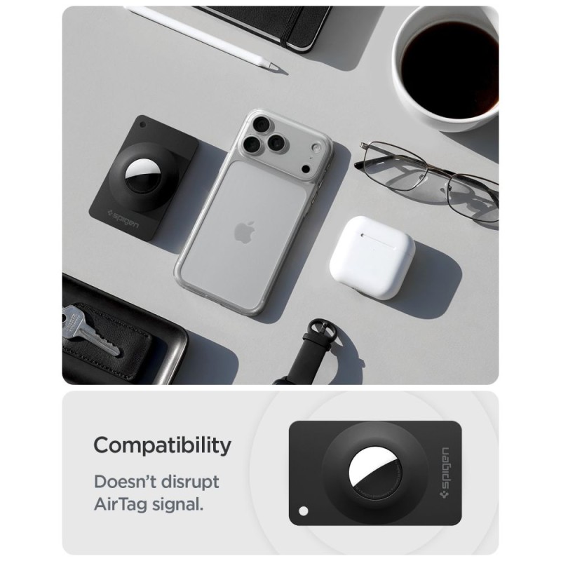 SPIGEN AIRFIT 2 2-PAK КАЛЪФИ ЗА APPLE AIRTAG 1/2 BLACK (2 бр.) - SPIGEN AIRFIT 2 2-PAK КАЛЪФИ ЗА APPLE AIRTAG 1/2 BLACK (2 бр.) - 8800337243307-ACS11199