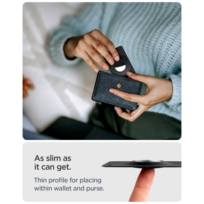 SPIGEN AIRFIT 2 2-PAK КАЛЪФИ ЗА APPLE AIRTAG 1/2 BLACK (2 бр.) - SPIGEN AIRFIT 2 2-PAK КАЛЪФИ ЗА APPLE AIRTAG 1/2 BLACK (2 бр.) - 8800337243307-ACS11199