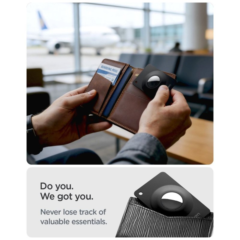 SPIGEN AIRFIT 2 2-PAK КАЛЪФИ ЗА APPLE AIRTAG 1/2 BLACK (2 бр.) - SPIGEN AIRFIT 2 2-PAK КАЛЪФИ ЗА APPLE AIRTAG 1/2 BLACK (2 бр.) - 8800337243307-ACS11199
