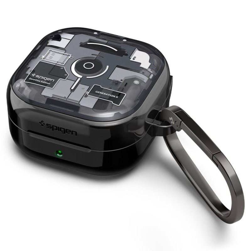 SPIGEN ULTRA HYBRID Samsung Galaxy Buds 4 / 4 Pro ZERO ONE Black (калъф) - SPIGEN ULTRA HYBRID Samsung Galaxy Buds 4 / 4 Pro ZERO ONE Black (калъф) - 8800337243321-ACS11201