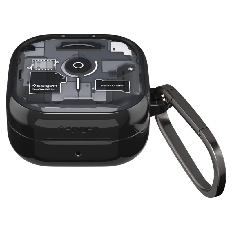 SPIGEN ULTRA HYBRID Samsung Galaxy Buds 4 / 4 Pro ZERO ONE Black (калъф) - SPIGEN ULTRA HYBRID Samsung Galaxy Buds 4 / 4 Pro ZERO ONE Black (калъф) - 8800337243321-ACS11201