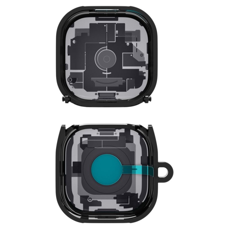 SPIGEN ULTRA HYBRID Samsung Galaxy Buds 4 / 4 Pro ZERO ONE Black (калъф) - SPIGEN ULTRA HYBRID Samsung Galaxy Buds 4 / 4 Pro ZERO ONE Black (калъф) - 8800337243321-ACS11201