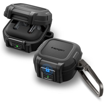SPIGEN LOCK FIT калъф с блокировка за Samsung Galaxy Buds 4 / 4 Pro – Matte Black