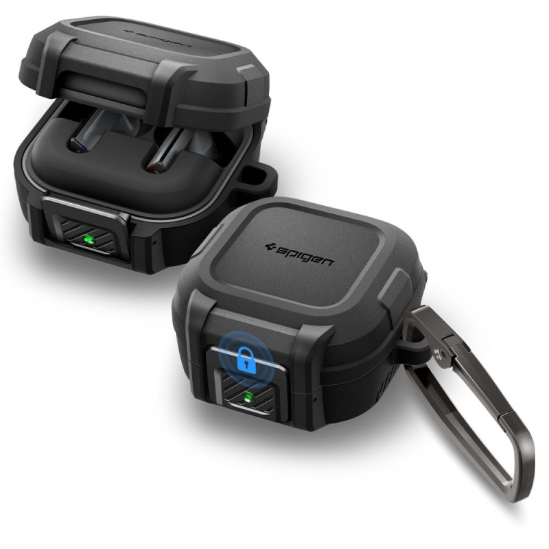 SPIGEN LOCK FIT калъф с блокировка за Samsung Galaxy Buds 4 / 4 Pro – Matte Black - SPIGEN LOCK FIT калъф с блокировка за Samsung Galaxy Buds 4 / 4 Pro – Matte Black - 8800337243338-ACS11202