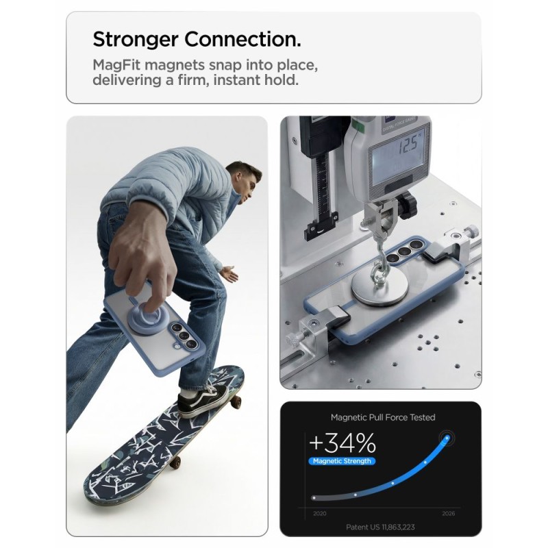 Spigen Ultra Hybrid Mag MagSafe за Samsung Galaxy S26+ Plus Light Blue (ACS11213) - Spigen Ultra Hybrid Mag MagSafe за Samsung Galaxy S26+ Plus Light Blue (ACS11213) - 8800337243444-ACS11213