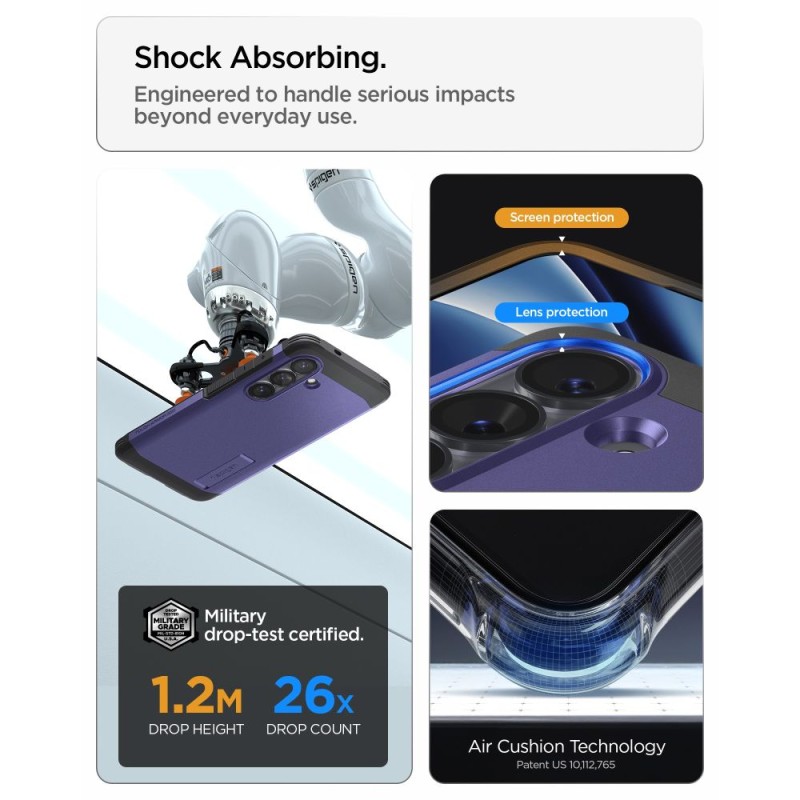 Spigen Tough Armor MagSafe хибриден кей за Samsung Galaxy S26+ Plus Ash Violet (ACS11215) - 8800337243468-ACS11215