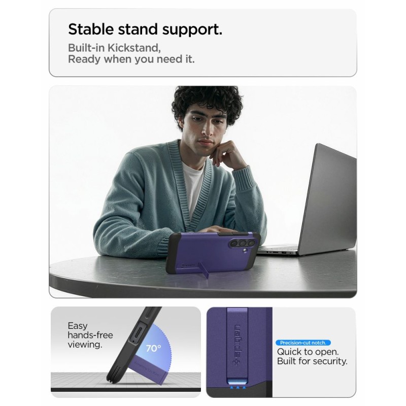 Spigen Tough Armor MagSafe хибриден кей за Samsung Galaxy S26+ Plus Ash Violet (ACS11215) - 8800337243468-ACS11215