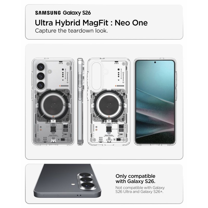 SPIGEN Ultra Hybrid Mag MagSafe за Samsung Galaxy S26 NEO ONE (SKU 8800337243499-ACS11218) - SPIGEN Ultra Hybrid Mag MagSafe за Samsung Galaxy S26 NEO ONE (SKU 8800337243499-ACS11218) - 8800337243499-ACS11218