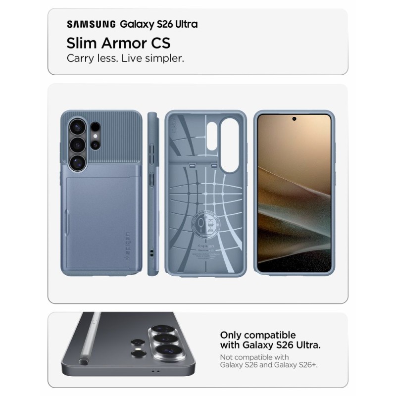 Spigen Slim Armor CS за Samsung Galaxy S26 Ultra Light Blue - Spigen Slim Armor CS за Samsung Galaxy S26 Ultra Light Blue - 8800337243567-ACS11225