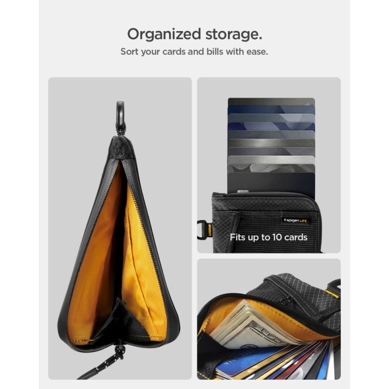 SPIGEN LF300 SOFT RFID калъф за карти BLACK - 8800337243604-AFA11229