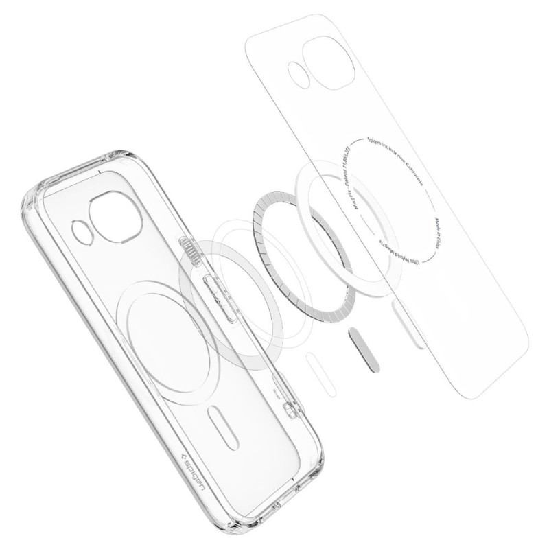 SPIGEN ULTRA HYBRID Mag MagSafe за Google Pixel 10A Clear/White - 8800337244090-ACS11276