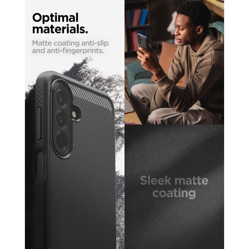 Spigen Rugged Armor за Samsung Galaxy A27 5G (Matte Black) – TPU кейс Spigen Rugged Armor за Samsung Galaxy A27 5G (Matte Black) – TPU кейс