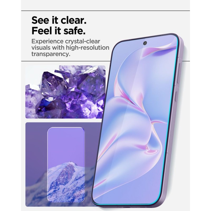 Spigen ALM Glas.tR AlignMaster Slim 2-PACK закалено стъкло за OnePlus 15 (CLEAR) Spigen ALM Glas.tR AlignMaster Slim 2-PACK закалено стъкло за OnePlus 15 (CLEAR)