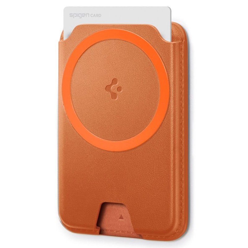 Spigen Valentinus MagFit+ MagSafe универсален магнитен държач за карти Metallic Orange - Spigen Valentinus MagFit+ MagSafe универсален магнитен държач за карти Metallic Orange - 8800337244731-AFA11340