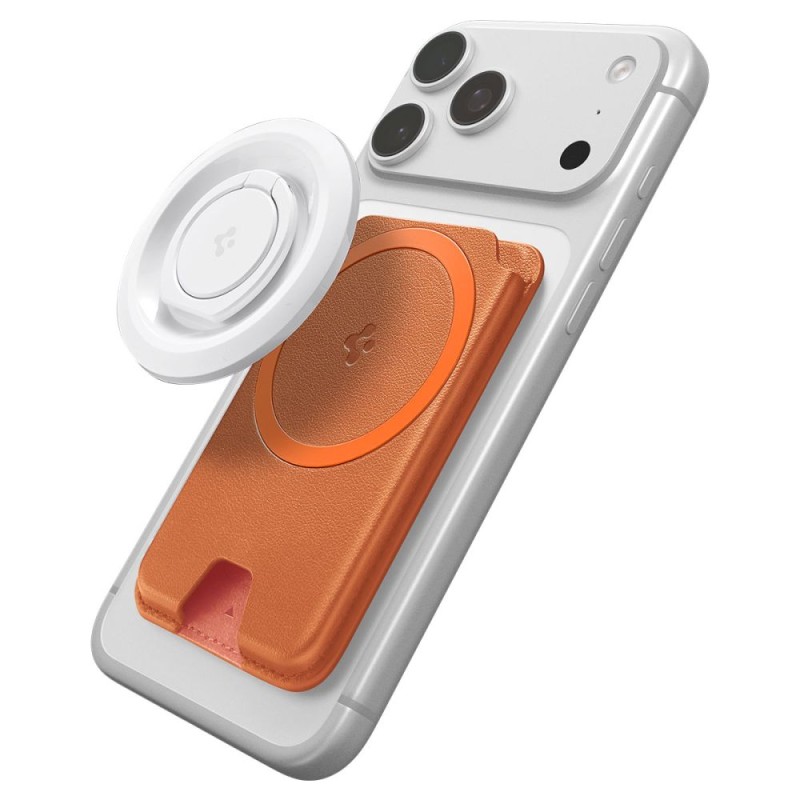 Spigen Valentinus MagFit+ MagSafe универсален магнитен държач за карти Metallic Orange - Spigen Valentinus MagFit+ MagSafe универсален магнитен държач за карти Metallic Orange - 8800337244731-AFA11340