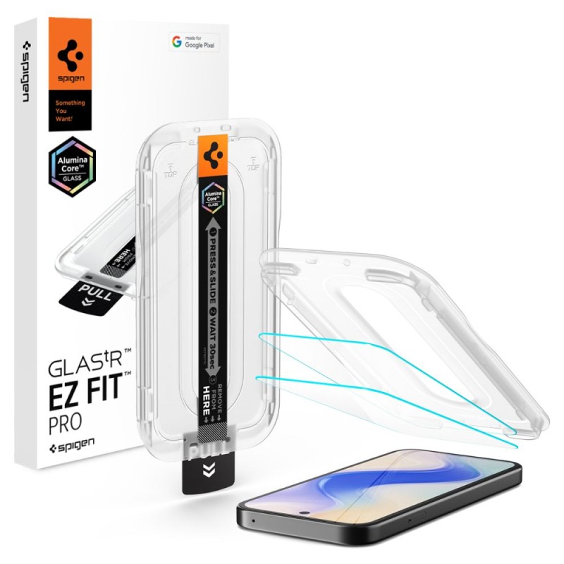 Spigen Glas.tR EZ Fit Pro защитно закалено стъкло 2 бр. за Google Pixel 10A (Clear) - 8800337244977-AGL11364