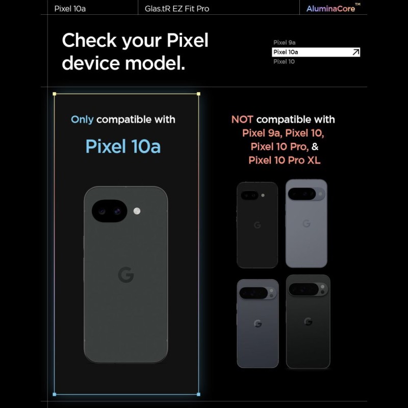 Spigen Glas.tR EZ Fit Pro защитно закалено стъкло 2 бр. за Google Pixel 10A (Clear) - 8800337244977-AGL11364