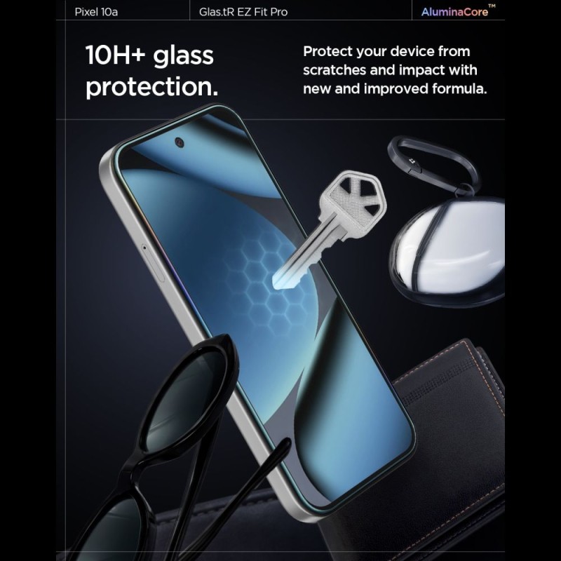 Spigen Glas.tR EZ Fit Pro защитно закалено стъкло 2 бр. за Google Pixel 10A (Clear) - 8800337244977-AGL11364