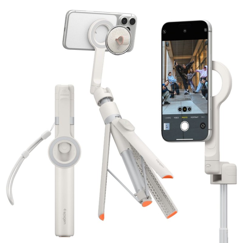 SPIGEN S582W Bluetooth selfie stick статив Dune Beige - SPIGEN S582W Bluetooth selfie stick статив Dune Beige - 8800337245066-AMP11373