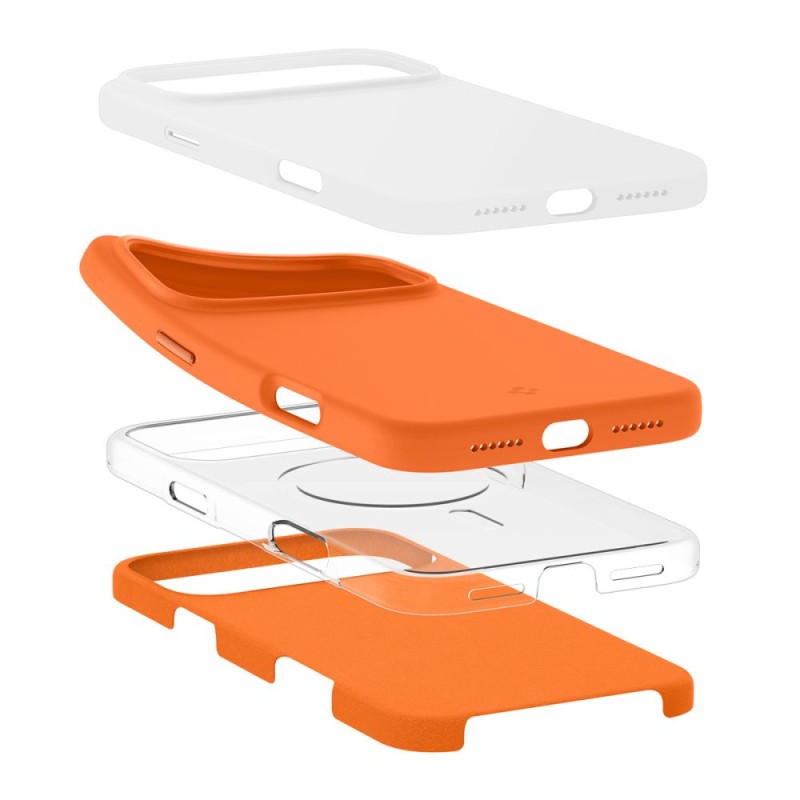 Spigen Silicone Fit Mag MagSafe кейс за iPhone 17 Pro Max Cosmic Orange - 8800337245110-ACS11378