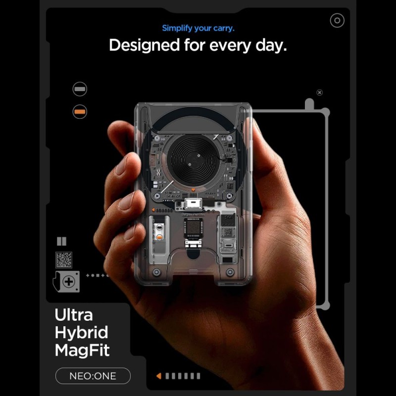 SPIGEN ULTRA HYBRID WALLET MAGSAFE МАГНИТЕН КАРТOДЪРЖАТЕЛ NEO ONE