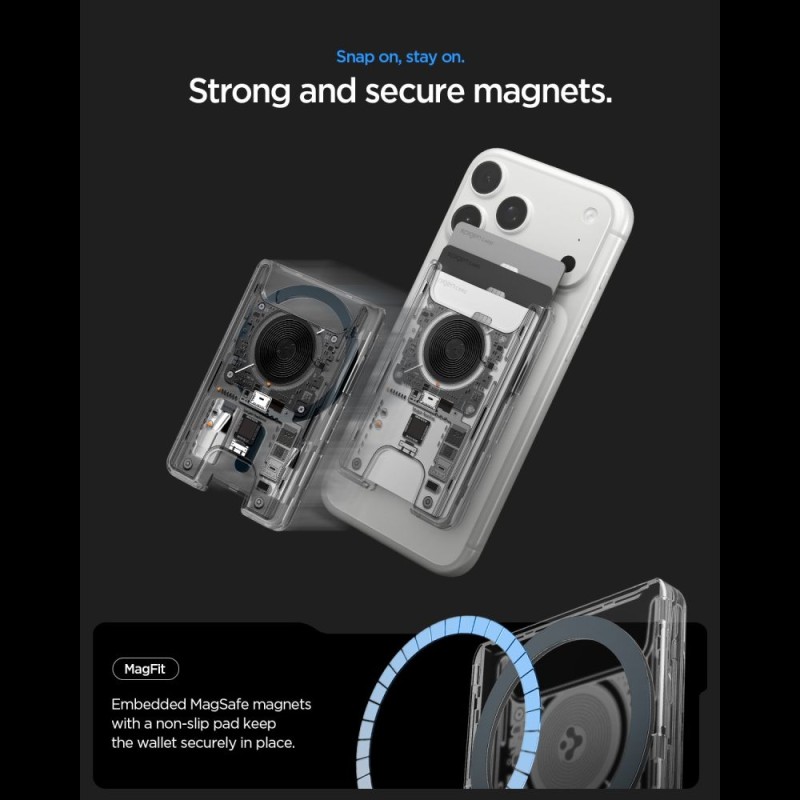 SPIGEN ULTRA HYBRID WALLET MAGSAFE МАГНИТЕН КАРТOДЪРЖАТЕЛ NEO ONE